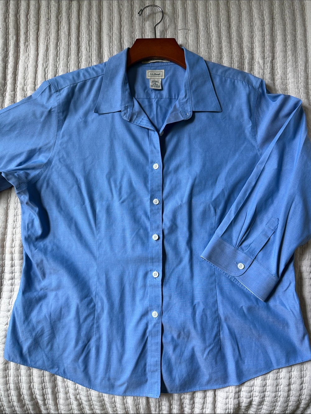 Vintage 1990s Women’s Cotton Blue Oxford Shirt